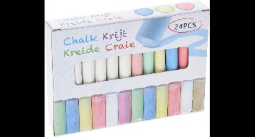 Schoolkrijt groot - 24-delig