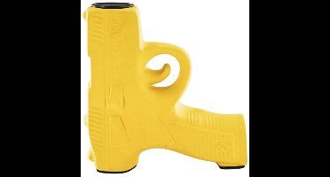 Housevitamin Kandelaar - Pistool Kaarshouder - Keramiek - 12x5x12 cm - Geel