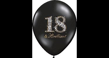 Partydeco - Ballonnen 18 & Brilliant 30 cm - 6 stuks