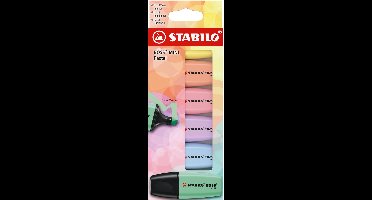 STABILO BOSS MINI - Markeerstift - Pastel - Etui Met 6 Kleuren