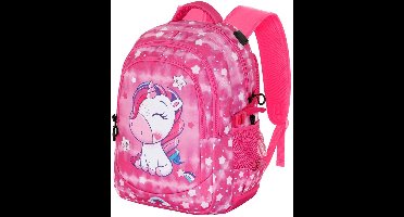 Karactermania - Oh My Pop - Running Plus Rugzak - Handbagage Backpack met Trolley bevestiging + USB poort - Daydream - Roze