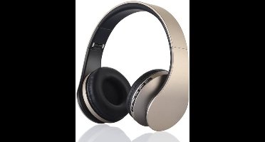 StayPowered Bluetooth Koptelefoon - HiFi Geluid voor Een Ongekende Muziekbeleving - Draadloos of Bekabeld - Ingebouwde Microfoon - Micro-SD en FM-Radio - Comfortabele Memory Foam Oorkussens - Zwart/Goud - Levering Sneller dan Aangegeven!