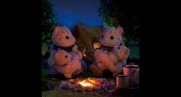 Sylvanian Families Sneeuwluipaard Familie - 4 fluweelzachte figuren - 5814