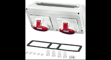 Hensel CB 13 connection box 2x32A 5-polig 300x150x170mm (BxHxD)