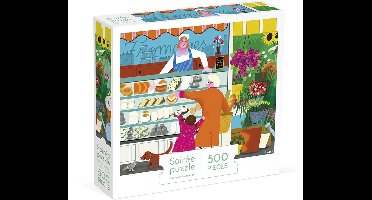 Janod Kidult Puzzel - Op De Markt Puzzel - 500 Stukjes - Geschikt Vanaf 8 Jaar