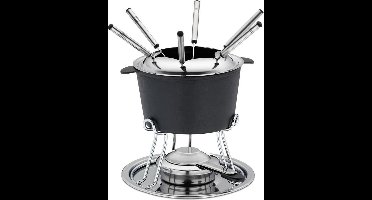 Fondueset Comore Gietijzer, Zwart - Kela