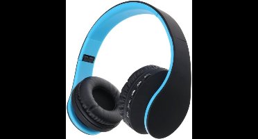 StayPowered Bluetooth Koptelefoon - HiFi Geluid voor Een Ongekende Muziekbeleving - Draadloos of Bekabeld - Ingebouwde Microfoon - Micro-SD en FM-Radio - Comfortabele Memory Foam Oorkussens - Zwart/Blauw - Levering Sneller dan Aangegeven!