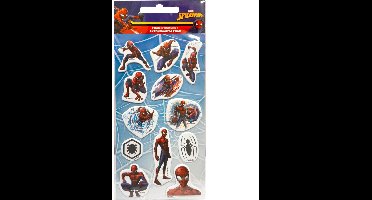 Spiderman stickers, 4 setjes spiderman stickers, Stickers, Spiderman, Spiderman gezwollen schuim sticker set van 4
