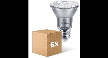 Voordeelpak 6x Philips Master Value LED Lamp Reflector E27 PAR20 6W 500lm 40D - 927 Zeer Warm Wit | Beste Kleurweergave - Dimbaar - Vervangt 50W