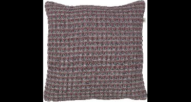 Dutch Decor AINA - Sierkussen bordeaux 45x45 cm - rood - Inclusief binnenkussen