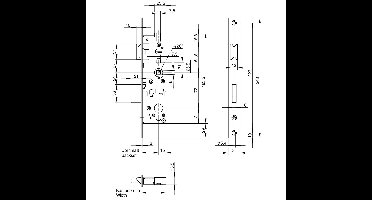 Wilka Smalslot RVS 1472-40 PC 72 mm LS / RS