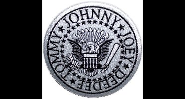 Ramones - Presidential Seal Patch - Wit/Zwart