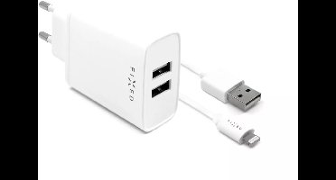 FIXED - USB Oplader en Lightning Kabel Set - Snelle en Veilige Oplader voor je Smartphone en Tablet