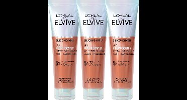 L'Oréal Paris Elvive Fiber Booster Anti-Haaruitval Conditioner - Voor dikker, sterker haar - Geschikt voor breekbaar haar met neiging tot afbreken en uitvallen - 3x 150ml