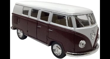 Toys Amsterdam Bus Volkswagen Classic 1962 Die-cast 1:32 Bordeaux