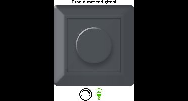 Freelux Draaiknop | led dimmer | 230VAC - 250VA/1,1A | Antraciet mat gelakt