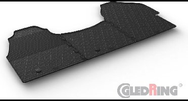 Gledring Rubbermatten passend voor Mercedes Sprinter Furgon 910 Cargo 5/2018- (G profiel 3-delig + montageclips)