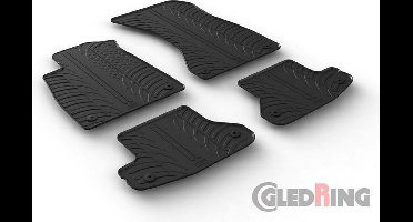 Gledring Rubbermatten passend voor Audi A5 Coupe 12/2016- (T profiel 4-delig + montageclips)