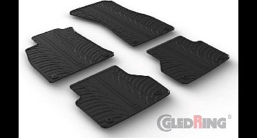 Gledring Rubbermatten passend voor Audi A6 & A7 5/2018- (T profiel 4-delig + montageclips)