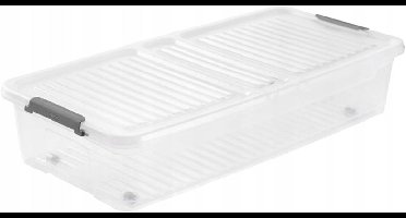 KEEEPER LEO Opbergbox met deksel voor onder het bed 33 L 77x38 cm