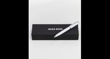 Hugo Boss - HSN2544G - Balpen - wit/zilver - Gear Icon