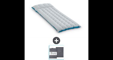 Intex Campingmat - 1-Persoons - 67 x 184 x 17 cm - Blauw - Inclusief en Hoeslaken