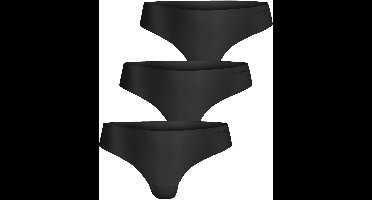Björn Borg dames Invisible thong - string (3-pack) - zwart - zwart - zwart