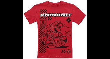 Super Mario Kids - Kart Champion Unisex T-shirt - rood - 116