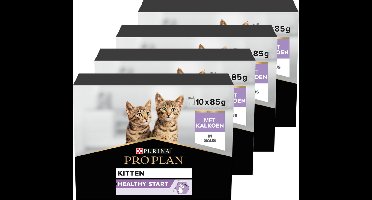 Pro Plan Kitten Healthy Start Multipack - Kattenvoer Natvoer - Kalkoen - 40x85 g