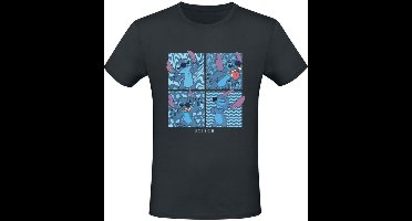 Lilo & Stitch Stitch in 4 Boxes Heren T-shirt - zwart - M