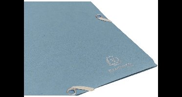 Exacompta 25x Elastomappen met 3 flappen gerecycled karton 400g/m2 AutentiK - Blauw grijs - 55232E