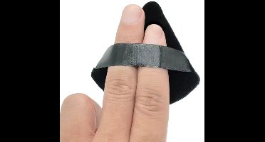 New Age Devi - Powder Puff - Make up sponsjes met strap - driehoekvorm voor een perfecte applicatie - 5 stuks - zwart