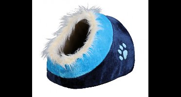 Trixie kattenmand iglo minou donkerblauw / blauw 35x26x41 cm