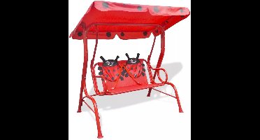 vidaXL - Kinderschommelstoel - rood