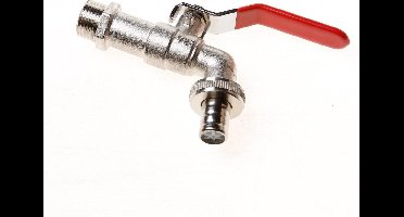 Kogelkraan met slangwartel 1/2"