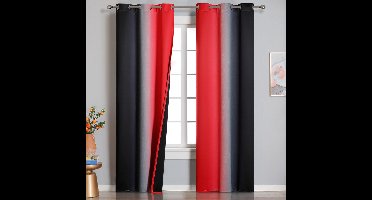 Boraboi ® Stijlvolle Ombre Verloop Gordijnen voor Woonkamer en Slaapkamer met Geluidsisolatie en Verduisteringseffect