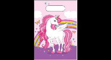 Feestzakjes Eenhoorn Regenboog Kleuren, 6st.