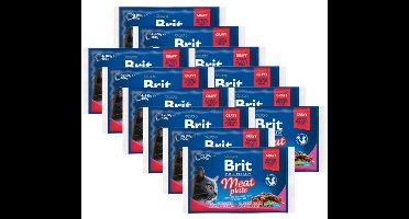 Brit Premium Cat Pouch Meat Plate 4x100gr (13 stuks)