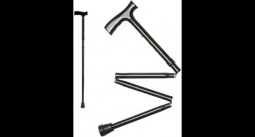 Thuasne Opvouwbare Wandelstok - One size - Universeel - Zwart