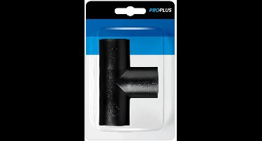 ProPlus T-stuk Ø28 mm - PE Zwart - Snelle Montage Blister