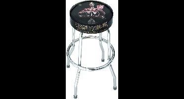 Rocksax Iron Maiden - Seventh Son Barkruk - Zwart