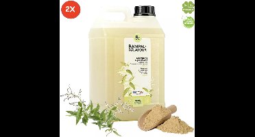 Marseille zeep douche shampoo 2x 3 LITER met biologisch klei en verbena | Rampal Latour