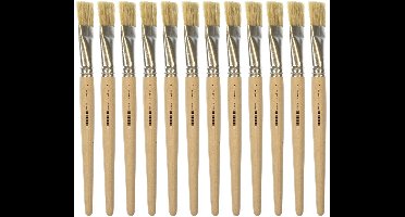 Kangaro Lyonse penseel - maat 20 - kort ongelakt hout - doos a 12 stuks - K-840320