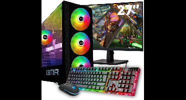 GMR Power Gaming PC SET 27" | Ryzen 9 | 32 GB RAM | 1000 GB SSD | Graphics RX 580 | Windows 11 Pro