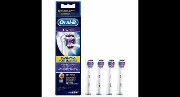 Oral-B 3DWhite- Opzetborstels - 4 stuks - Wit - Origineel