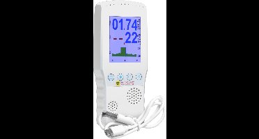 Dparts geigerteller met oplaadbare accu - stralingsmeter - meet röntgenstraling, gammastraling en bètastraling - geiger counter - radioactief nucleaire straling detector