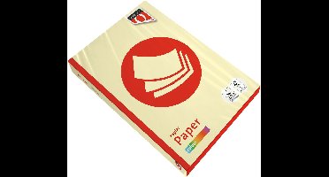 Kopieerpapier Quantore Colour A3 80gr kanariegeel 500 vel | 5 stuks