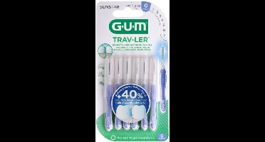 GUM Trav-Ler Ragers Lavendel 0.6mm - 3 x 6 stuks - Voordeelverpakking