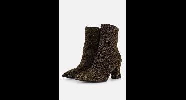 Tamaris Enkellaarsjes goud Textiel - Maat 37