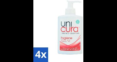 Unicura - Handzeep Pompje - Hygiëne - 250 ml - Voordeelverpakking - 4 stuks